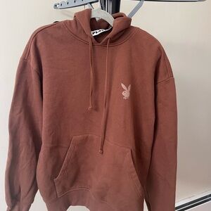 PLAYBOY Men's Rust Hoodie